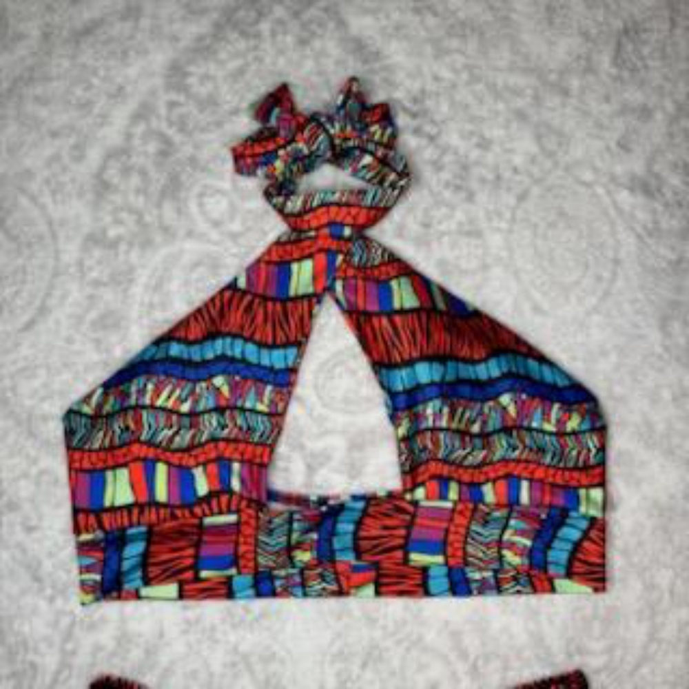 Colorful Patterned Bikini Bottom - Picture 2 of 4